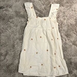 Gently Used Wild Fable White Pleated Sundress Sleeveless